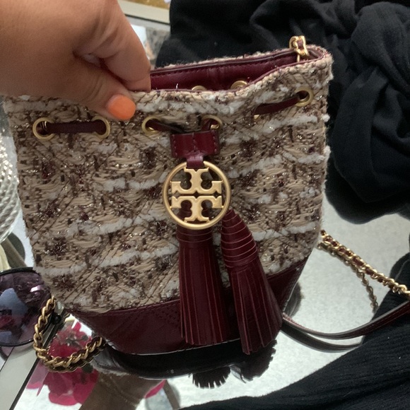 Tory Burch Soft Tweed Mini Bucket Bag - Picture 5 of 7